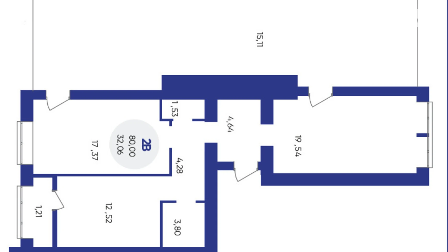 Продается 2-комнатная квартира 86 кв. м в Вишневом, ул. Европейская, 32/1Б - фото 2