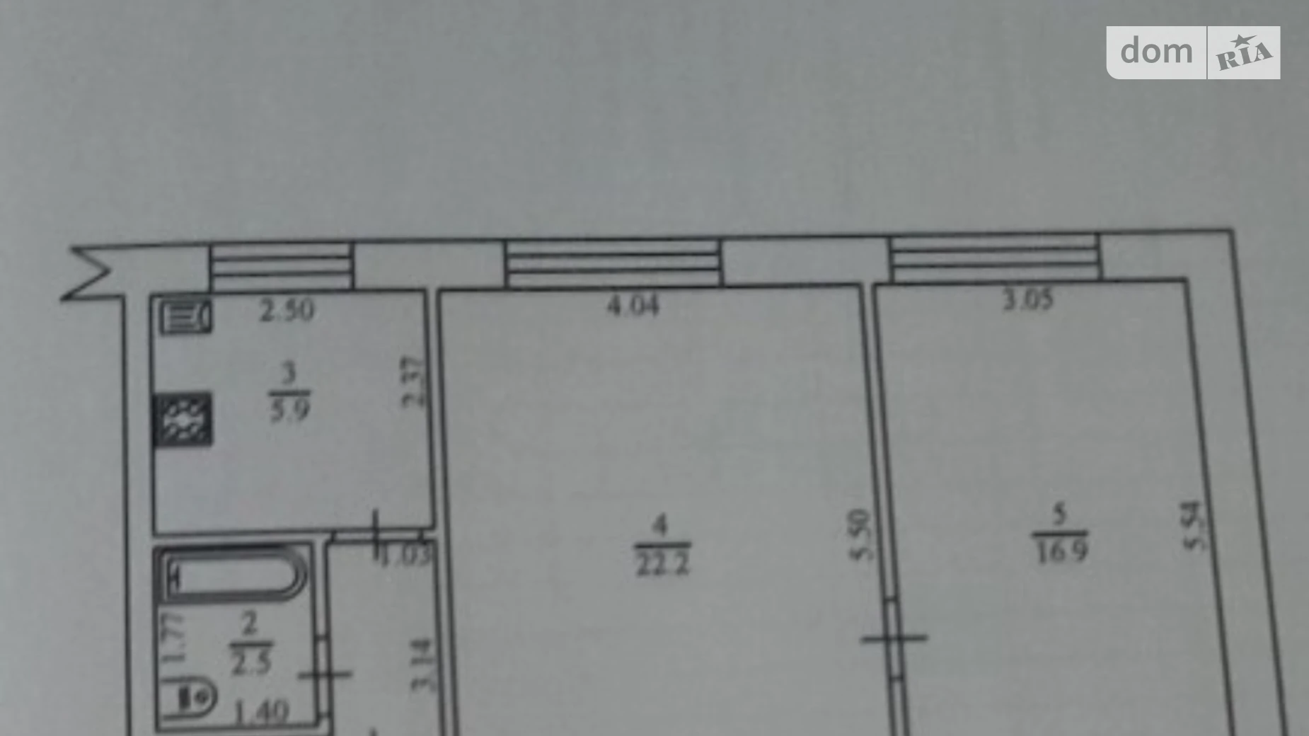 Продается 2-комнатная квартира 52 кв. м в Пирятине, ул. Ярмарочная(Советская), 7 - фото 3