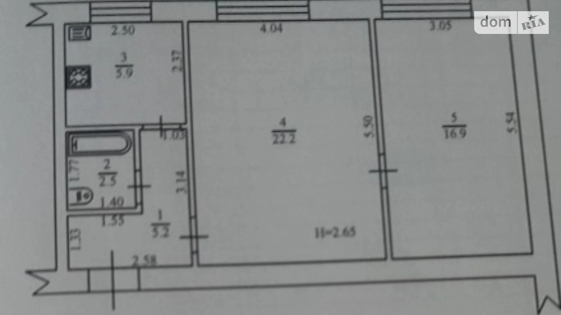 Продается 2-комнатная квартира 52 кв. м в Пирятине, ул. Ярмарочная(Советская), 7 - фото 5