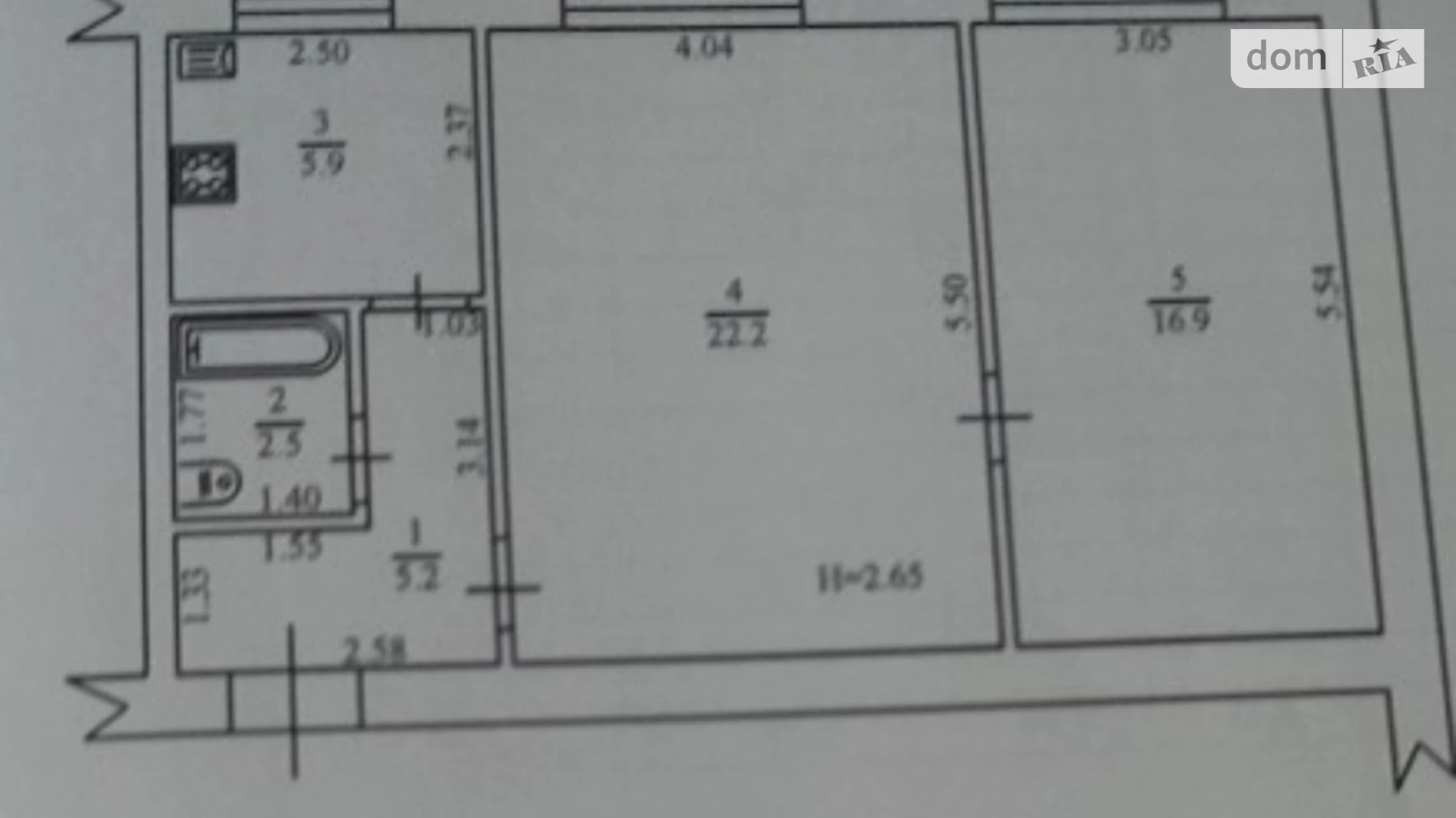 Продается 2-комнатная квартира 52 кв. м в Пирятине, ул. Ярмарочная(Советская), 7 - фото 4