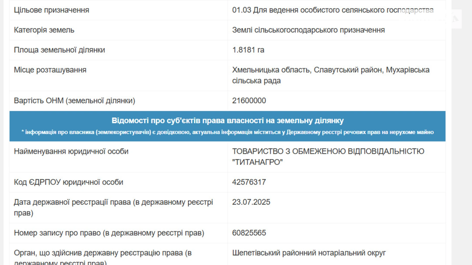Продается земельный участок 1.8181 соток в Хмельницкой области, цена: 8182 $ - фото 2