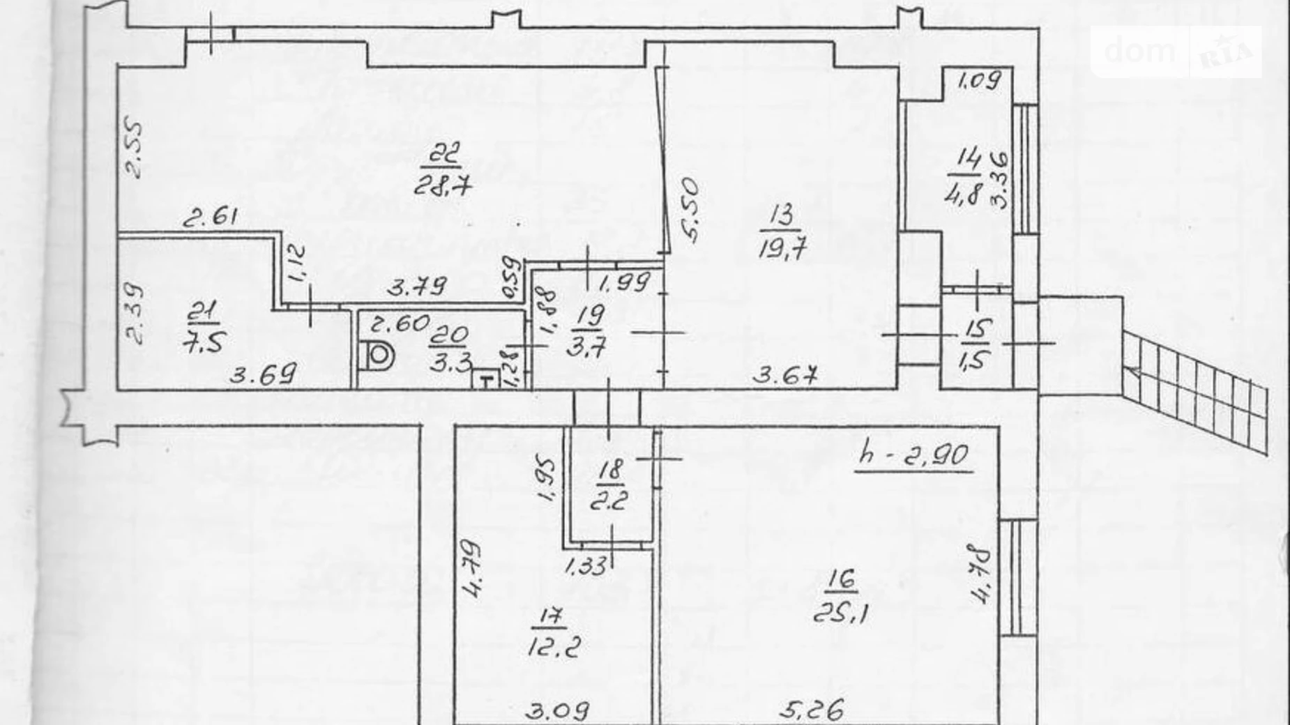 Продается помещения свободного назначения 108.7 кв. м в 10-этажном здании, цена: 70000 $ - фото 2
