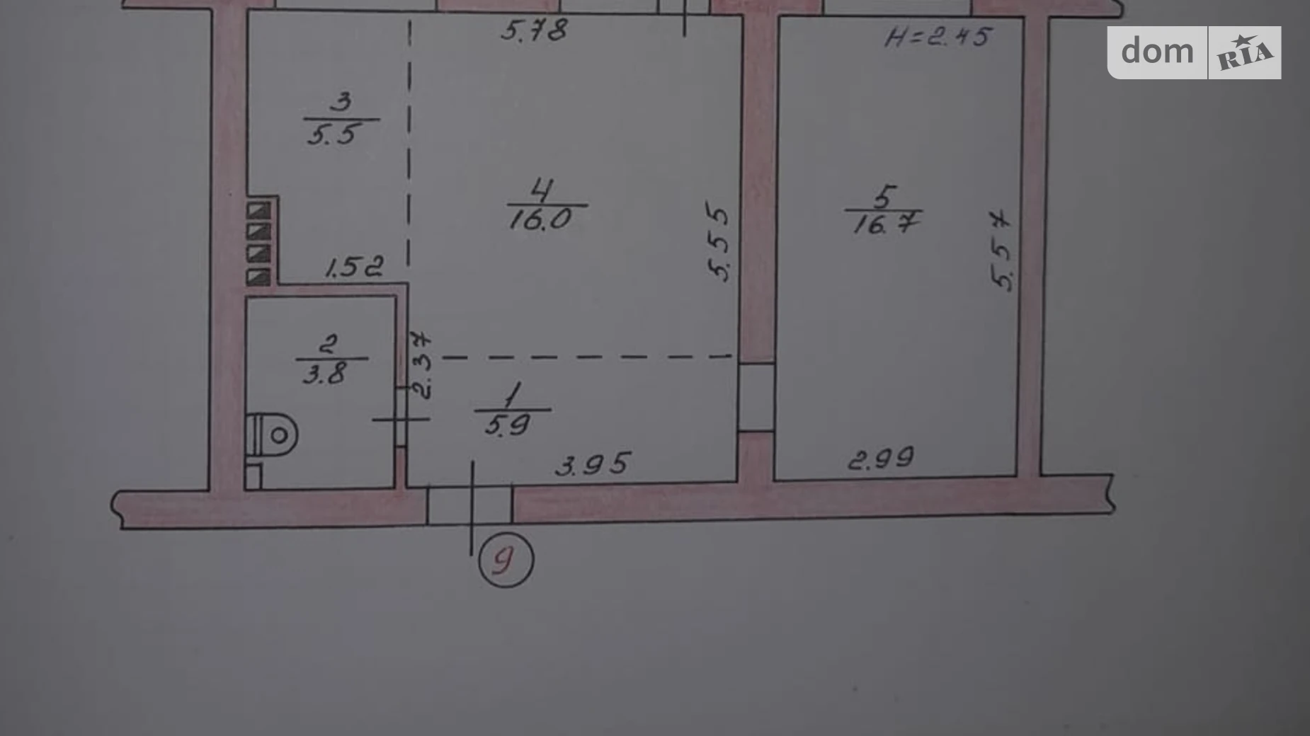 Продается 2-комнатная квартира 50.4 кв. м в Черновцах, ул. Белоусова Василия - фото 2