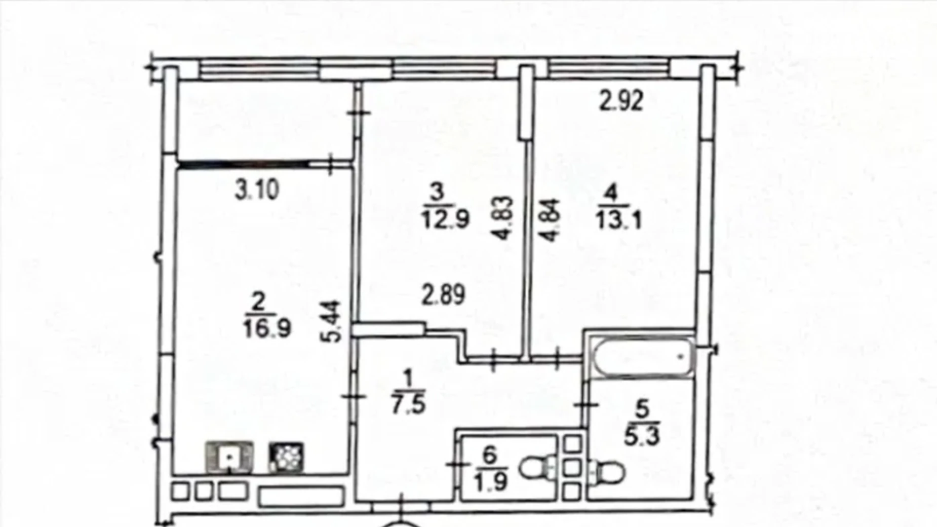 Продається 2-кімнатна квартира 62 кв. м у Києві, вул. Олександра Олеся, 10 - фото 2