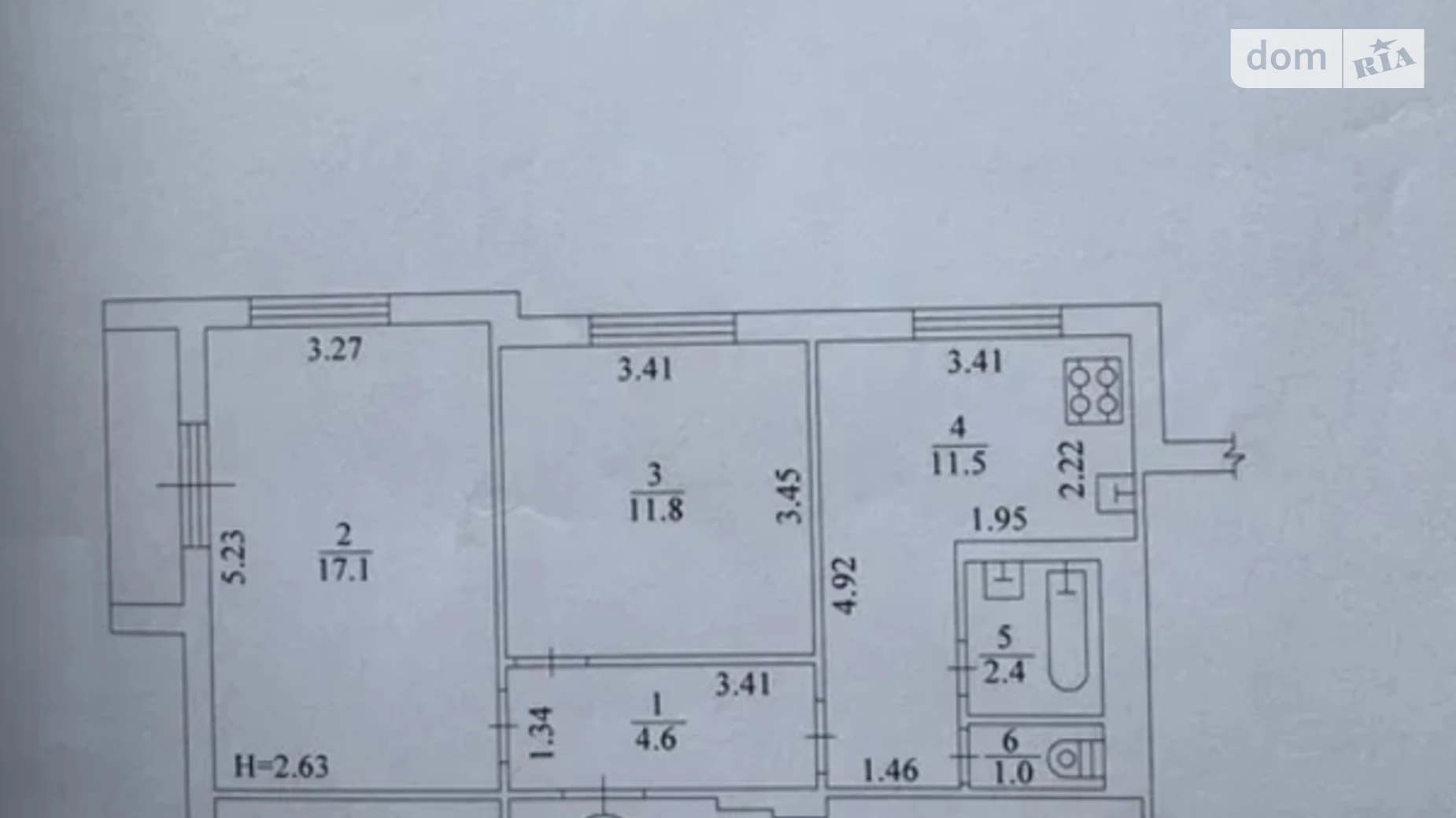 Продається 1-кімнатна квартира 55 кв. м у Харкові, Архітекторів майд., 34 - фото 4