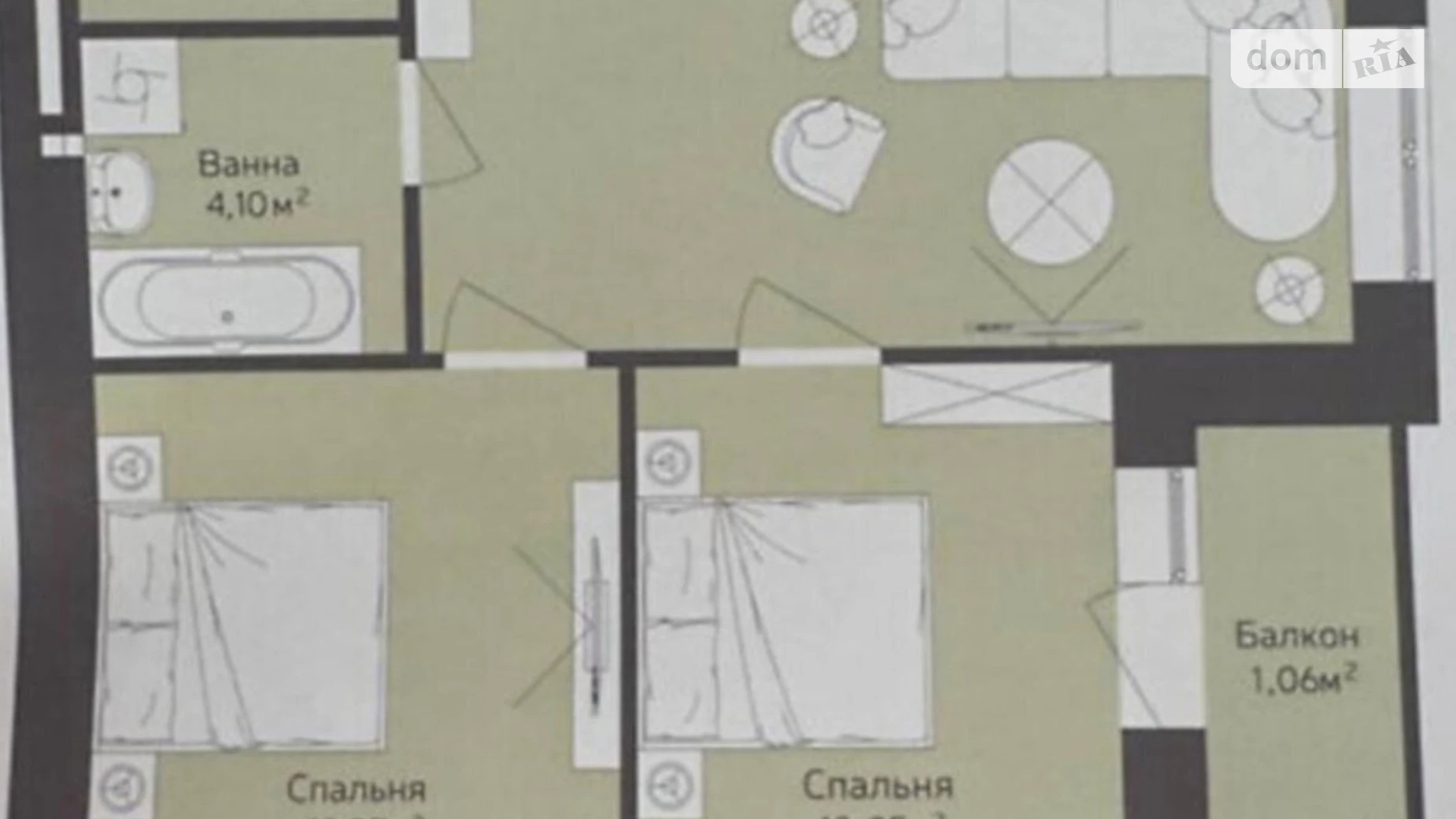 Продается 2-комнатная квартира 59 кв. м в Ужгороде, ул. Тлехаса - фото 5