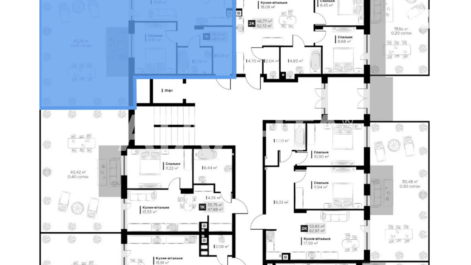 Продается 1-комнатная квартира 48.11 кв. м в Львове, ул. Филиппа Орлика - фото 4