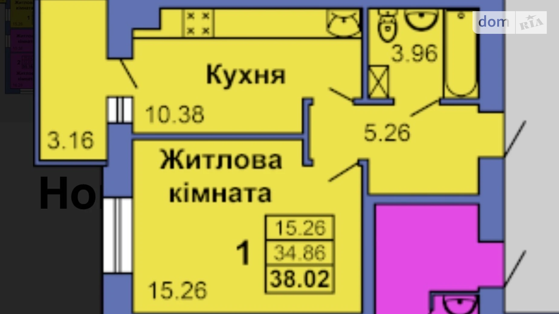 Продається 1-кімнатна квартира 39 кв. м у Полтаві, вул. Героїв України(Героїв Сталінграду), 6А - фото 2