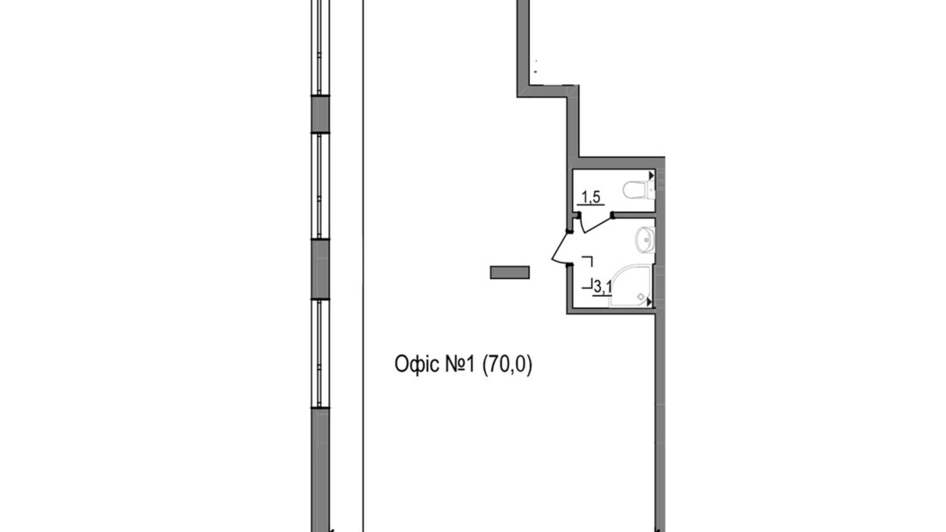 Продается офис 70 кв. м в бизнес-центре, цена: 99750 $ - фото 2