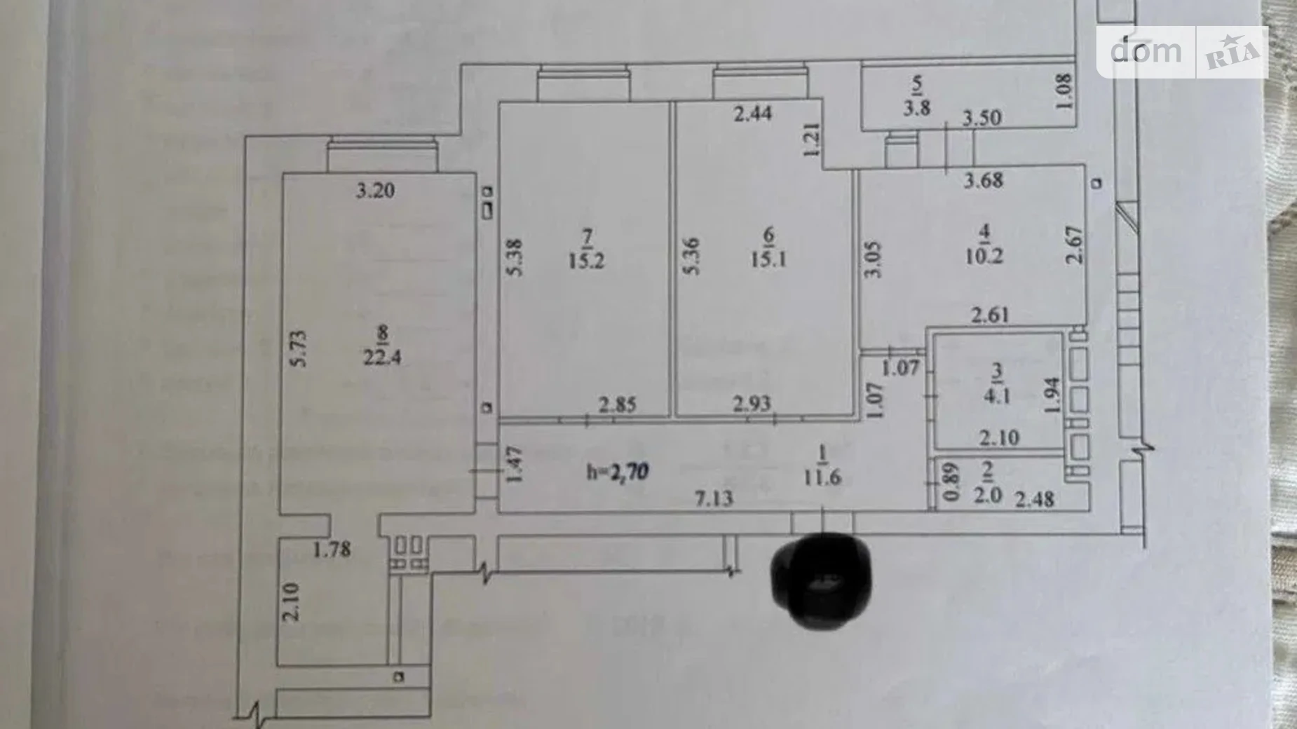 Продається 3-кімнатна квартира 84.4 кв. м у Софіївській Борщагівці, вул. Боголюбова, 25 - фото 2