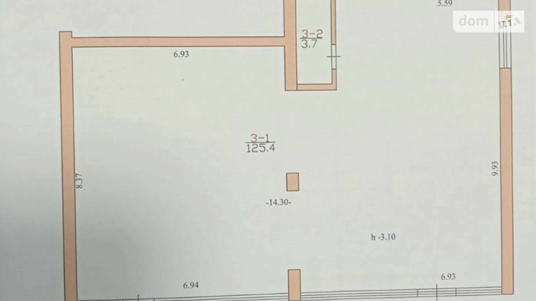 Продается помещения свободного назначения 129.1 кв. м в 1-этажном здании, цена: 50000 $ - фото 3