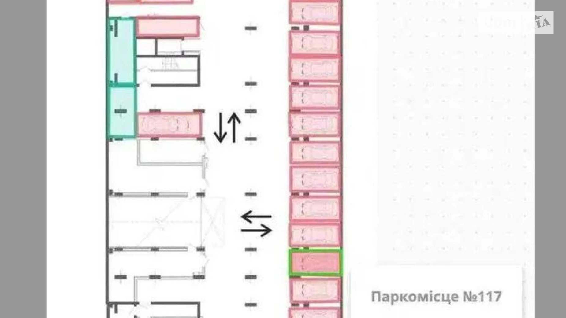 Продается подземный паркинг под легковое авто на 15.9 кв. м, цена: 13793 $ - фото 3