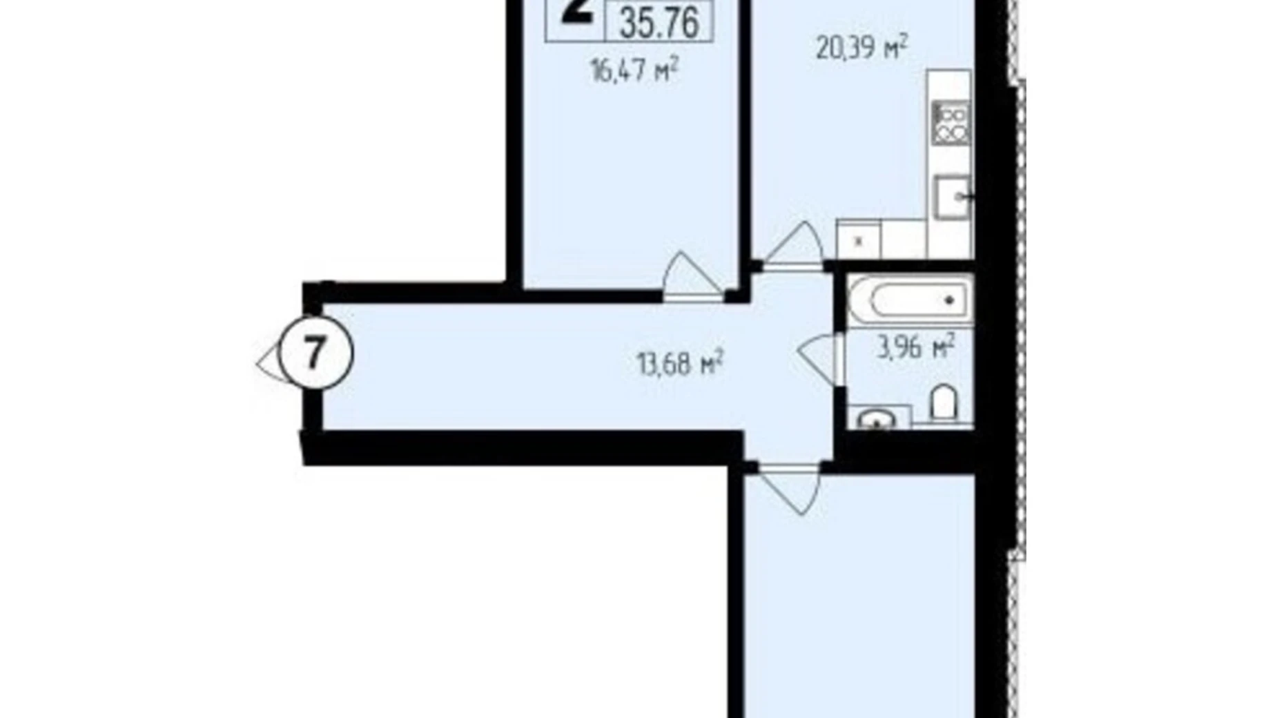 Продается 2-комнатная квартира 75.02 кв. м в Хмельницком, ул. Проскуровского Подполья, 131/2 - фото 2