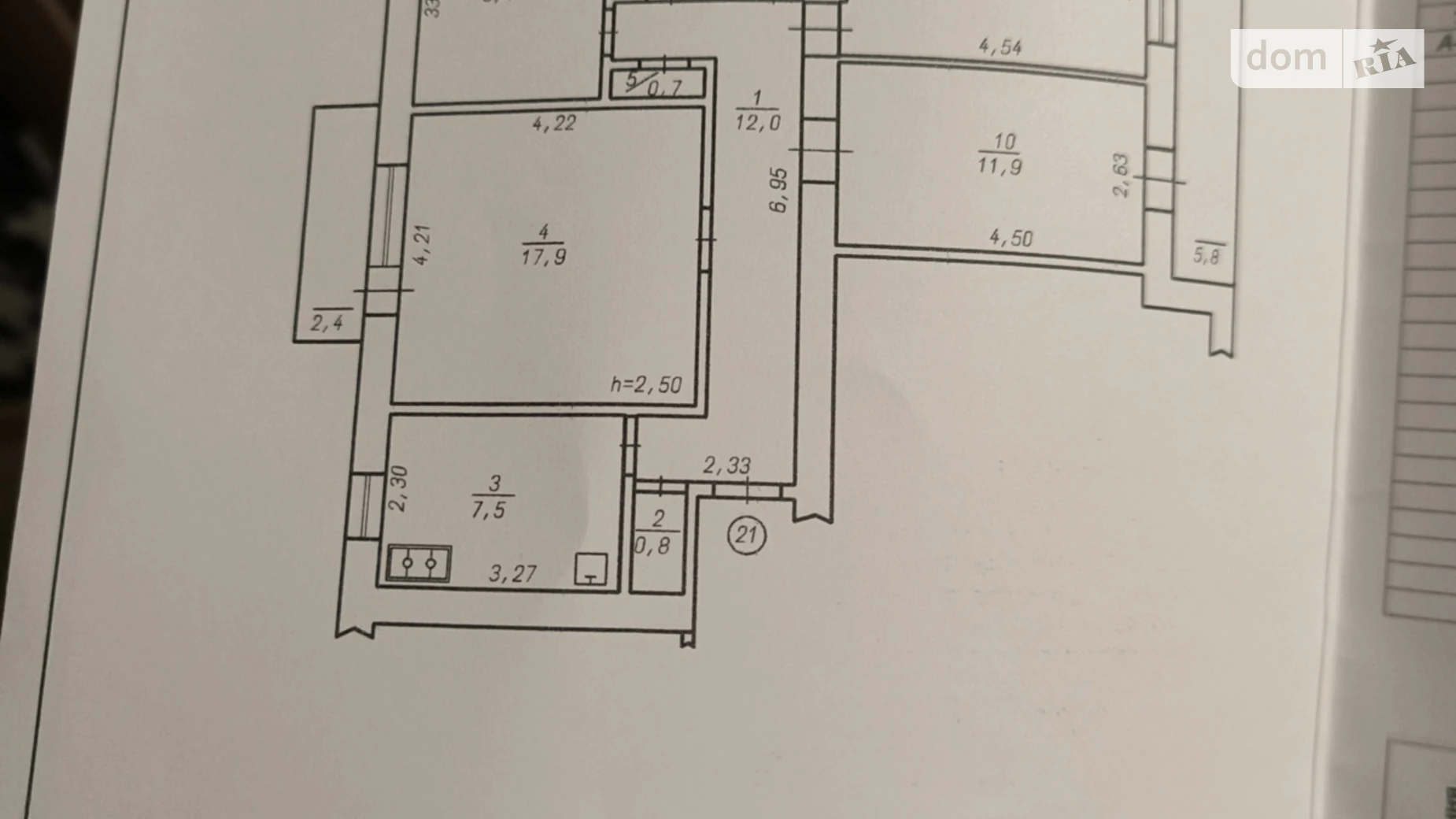 Продается 4-комнатная квартира 84.6 кв. м в Хмельницком, ул. Кропивницкого Марка, 4 - фото 3