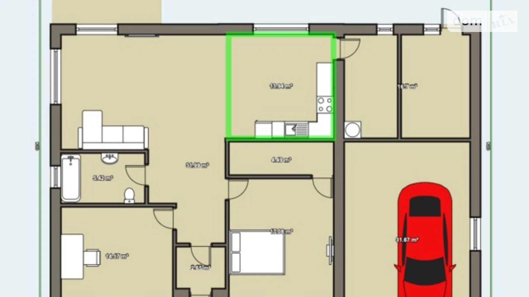 Продается одноэтажный дом 140 кв. м с верандой, цена: 115000 $ - фото 2