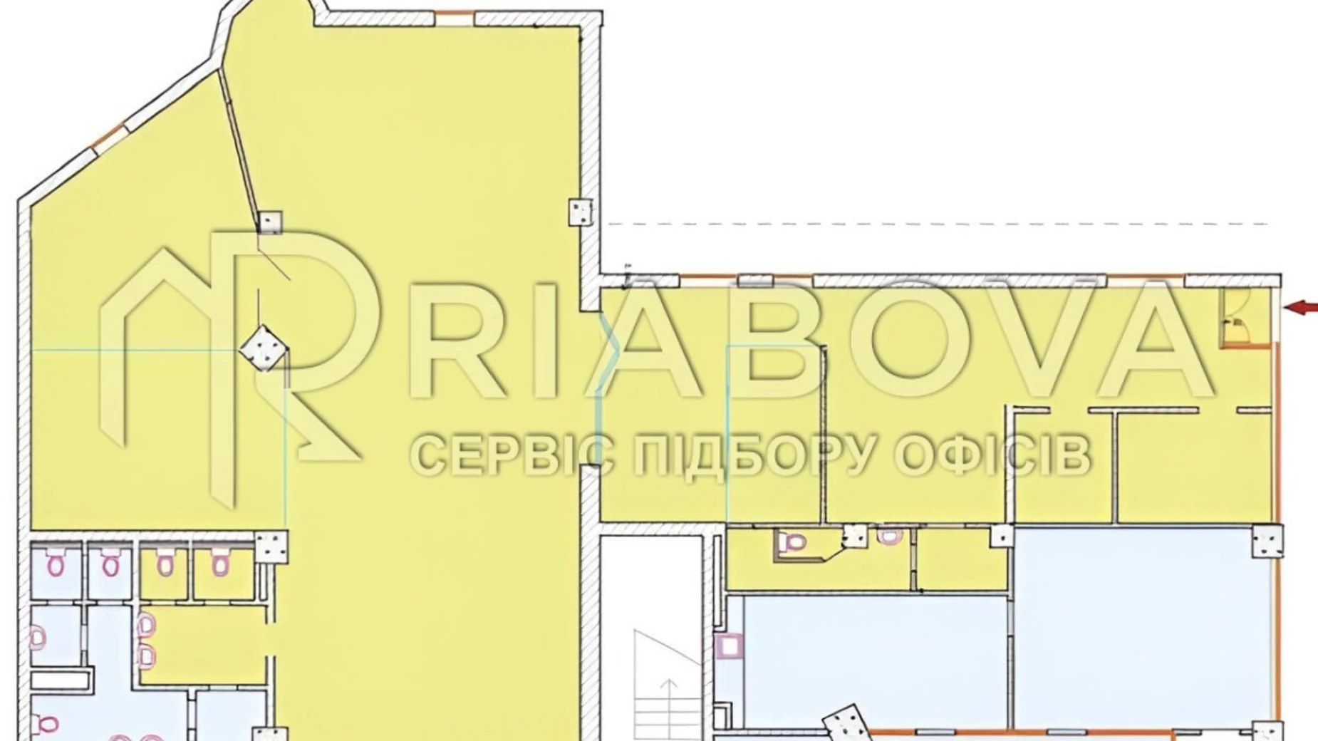 Сдается в аренду помещения свободного назначения 270 кв. м в 3-этажном здании, цена: 5737 $ - фото 2