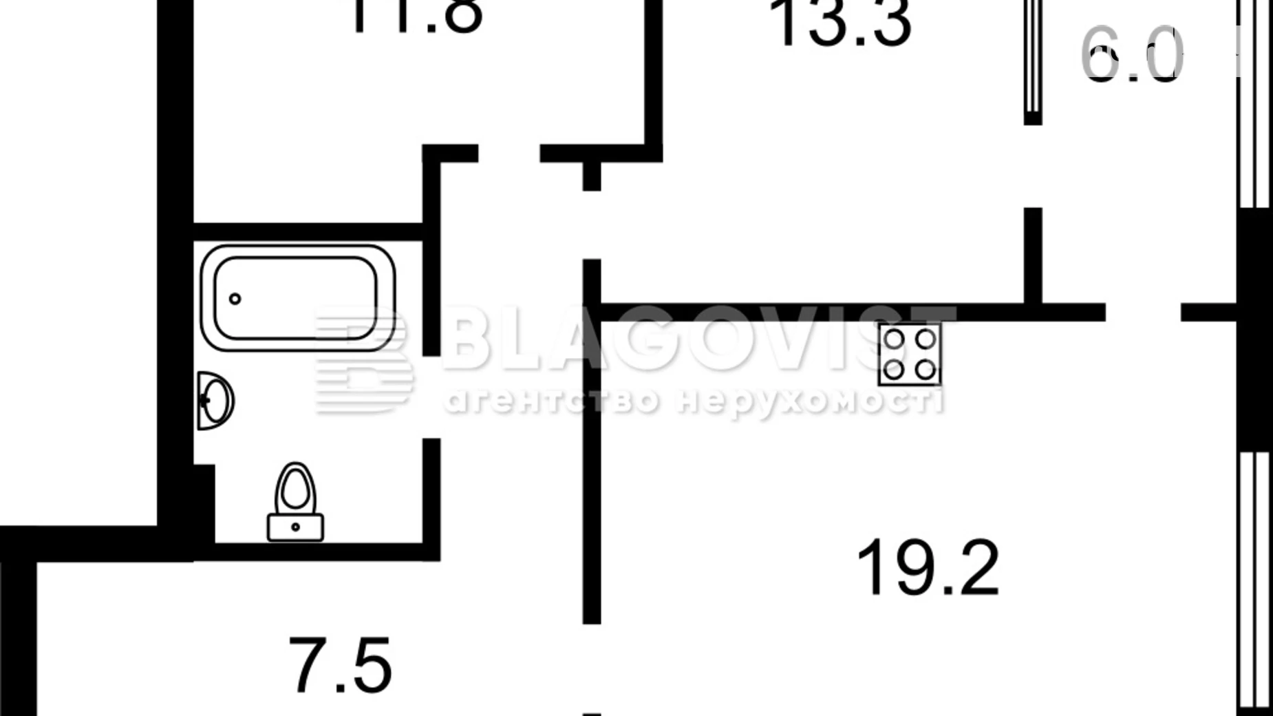 Продається 2-кімнатна квартира 69 кв. м у Києві, просп. Європейського Союзу(Правди), 53/46 - фото 4