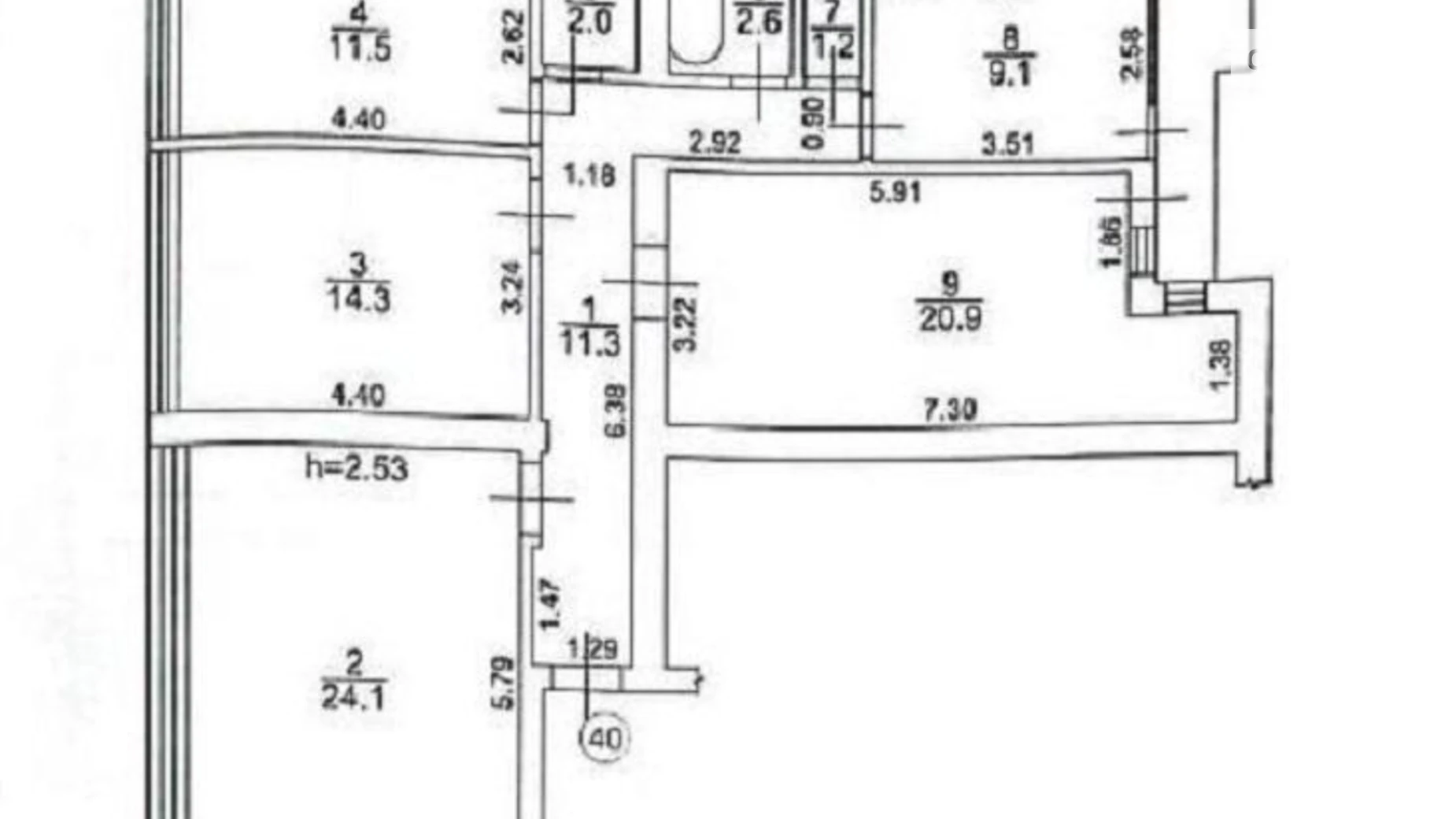 Продается 4-комнатная квартира 100.8 кв. м в Киеве, ул. Олеся Гончара, 96 - фото 2