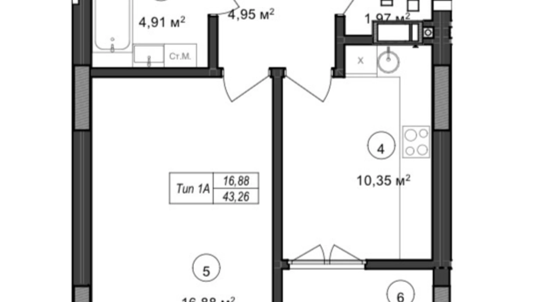 ул. Бабьяка, 60 Боздош Ужгород ЖК For Life - фото 2