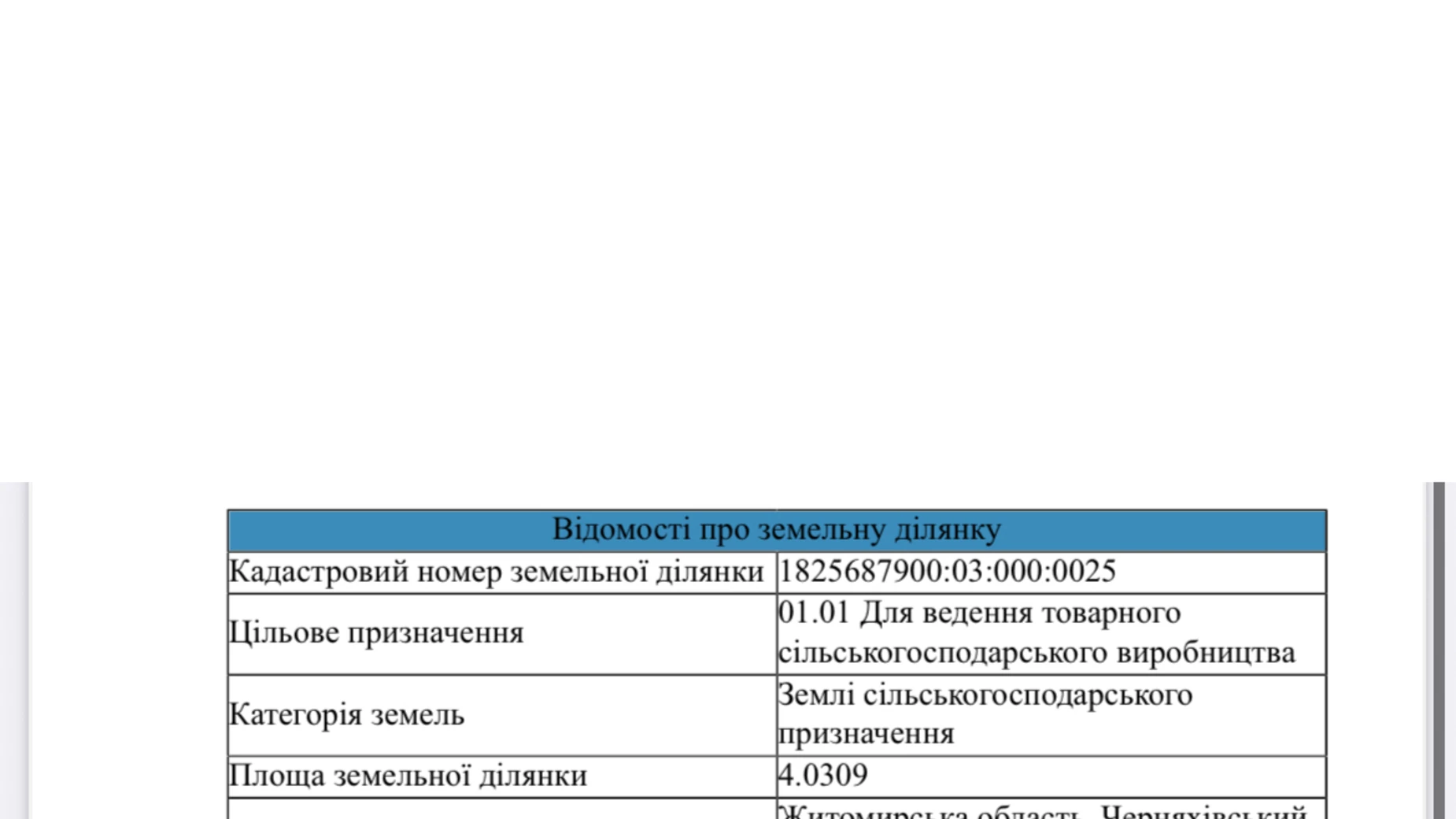 Продается земельный участок 4.0309 соток в Житомирской области, цена: 8062 $ - фото 4