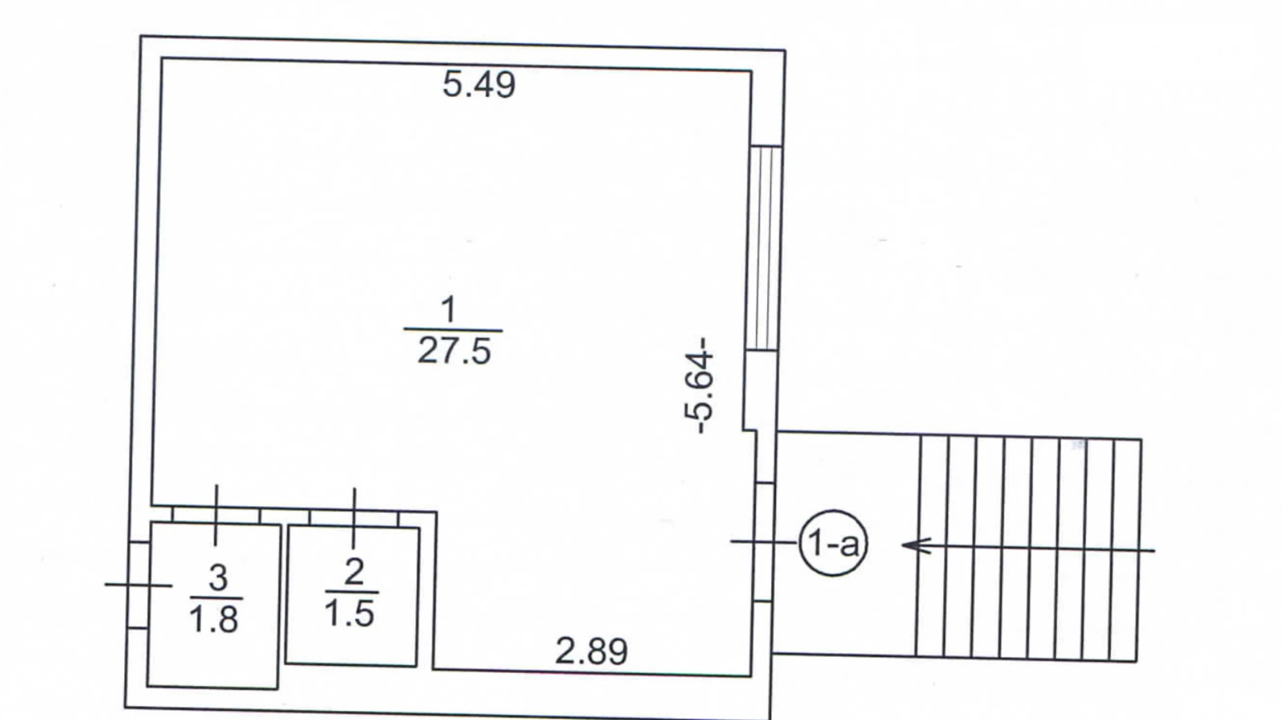 Здається в оренду приміщення вільного призначення 30.8 кв. м в 5-поверховій будівлі, цена: 83000 $ - фото 2