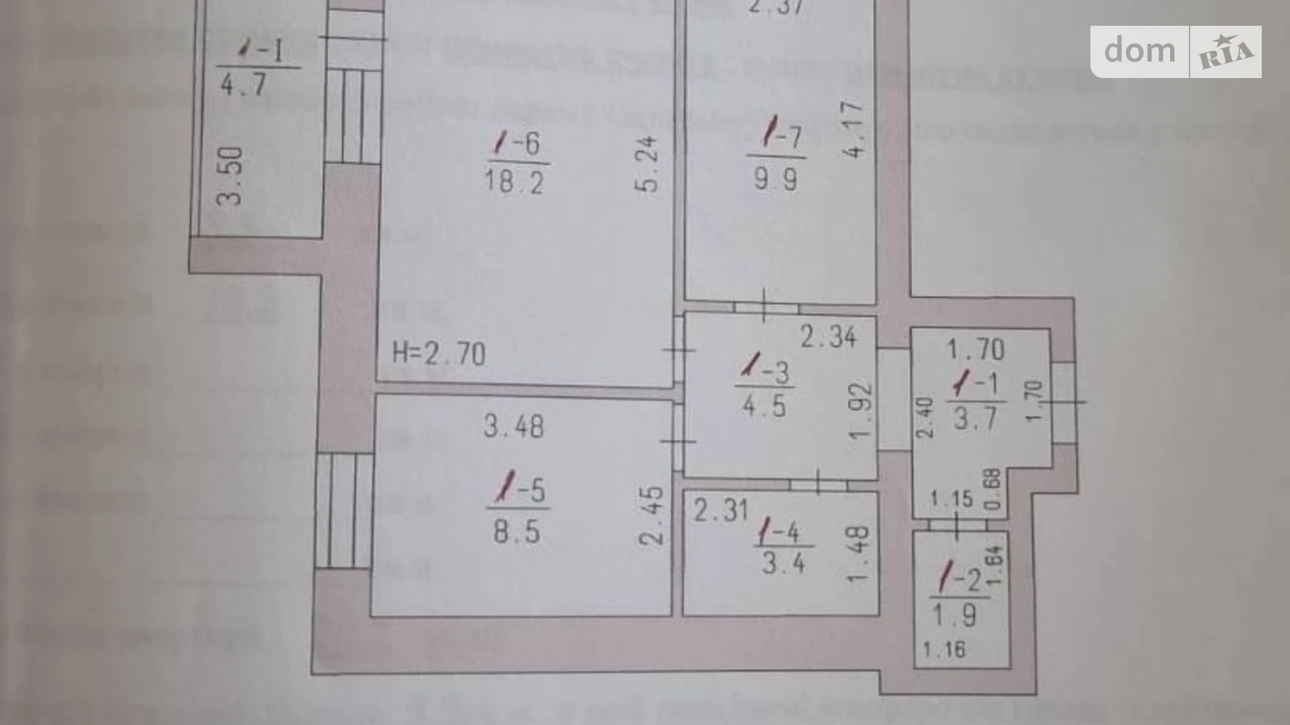 Продается 2-комнатная квартира 54 кв. м в, цена: 25000 $ - фото 2