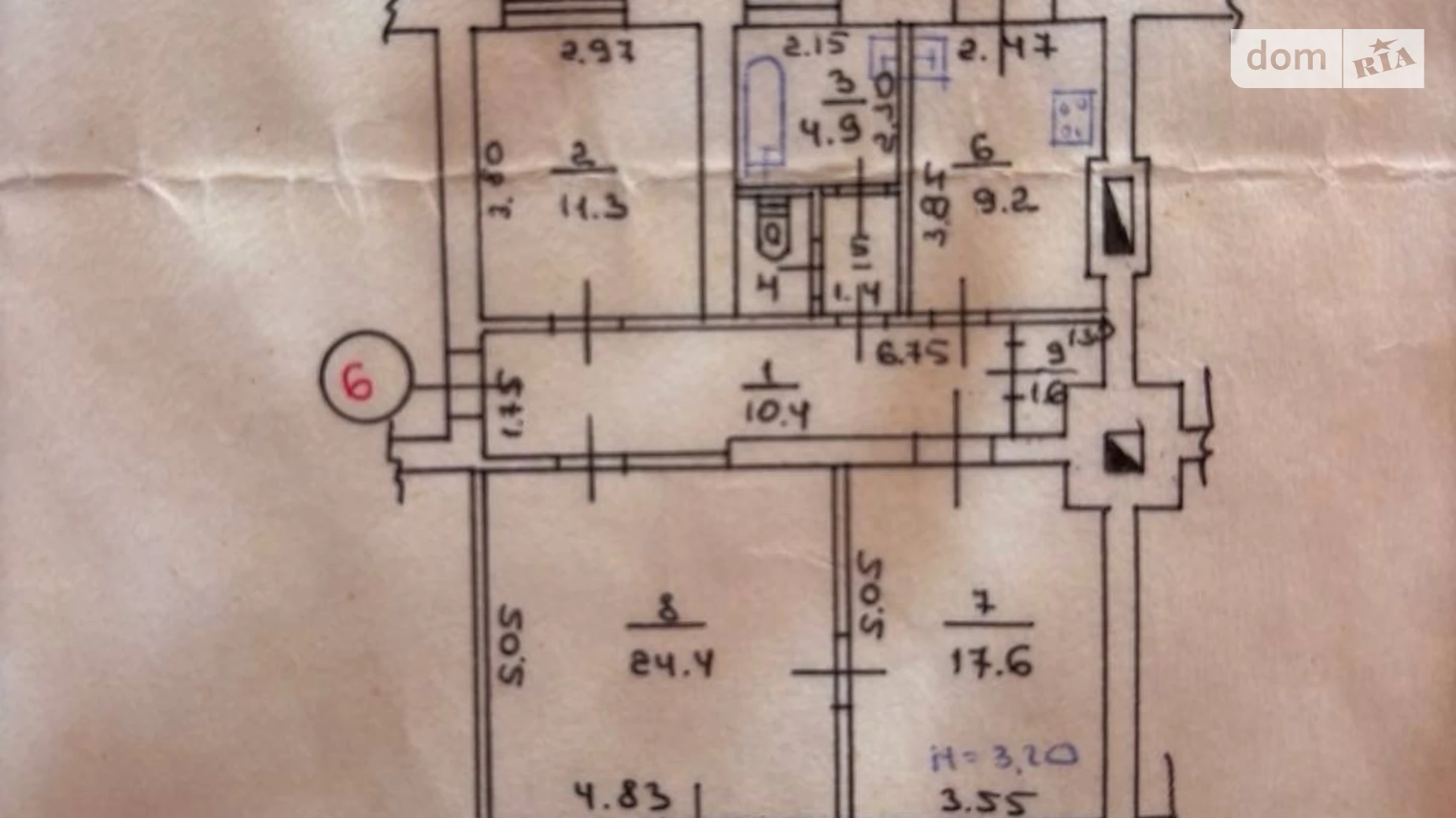 Продается 3-комнатная квартира 90 кв. м в Харькове, пер. Дизайнерский, 3 - фото 3