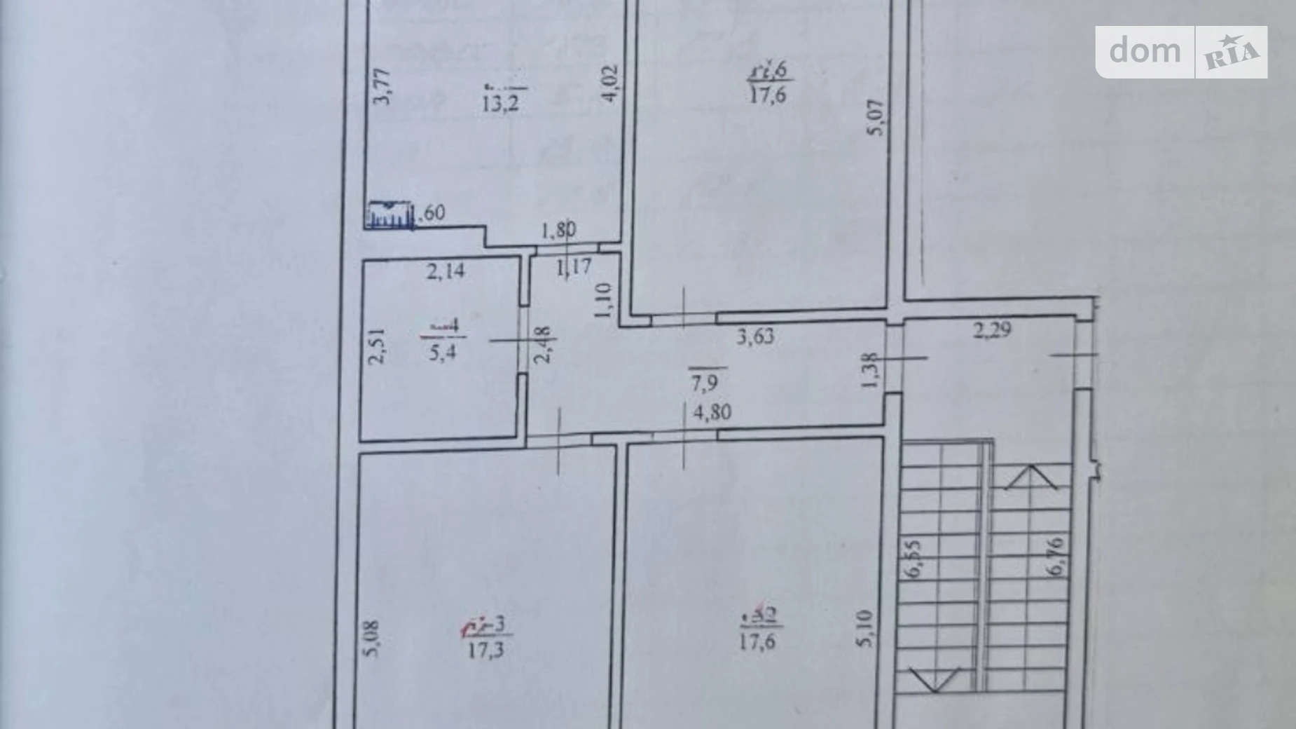 Продается 3-комнатная квартира 81.4 кв. м в, цена: 97000 $ - фото 3