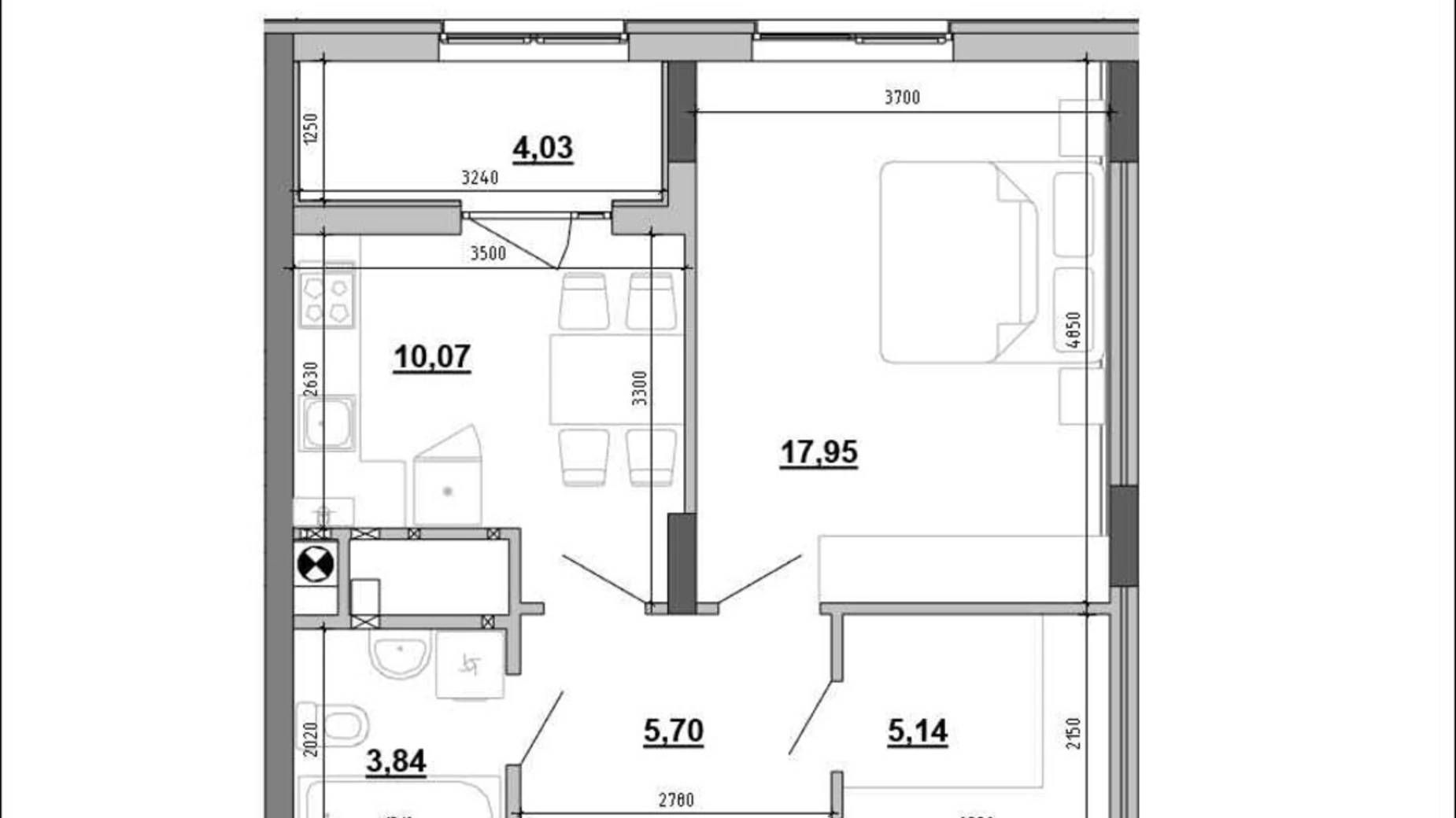 Продается 1-комнатная квартира 46.73 кв. м в Львове, цена: 72215 $ - фото 4
