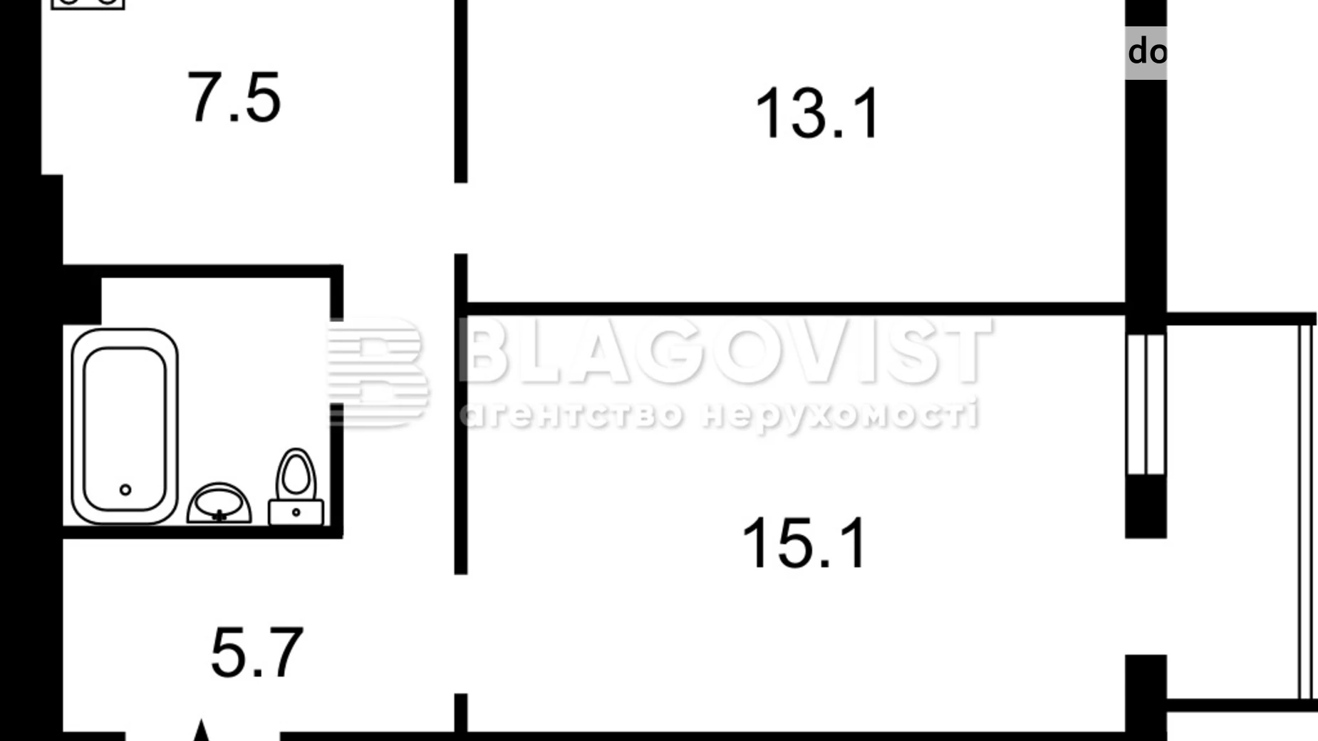 Продается 2-комнатная квартира 47 кв. м в Киеве - фото 3