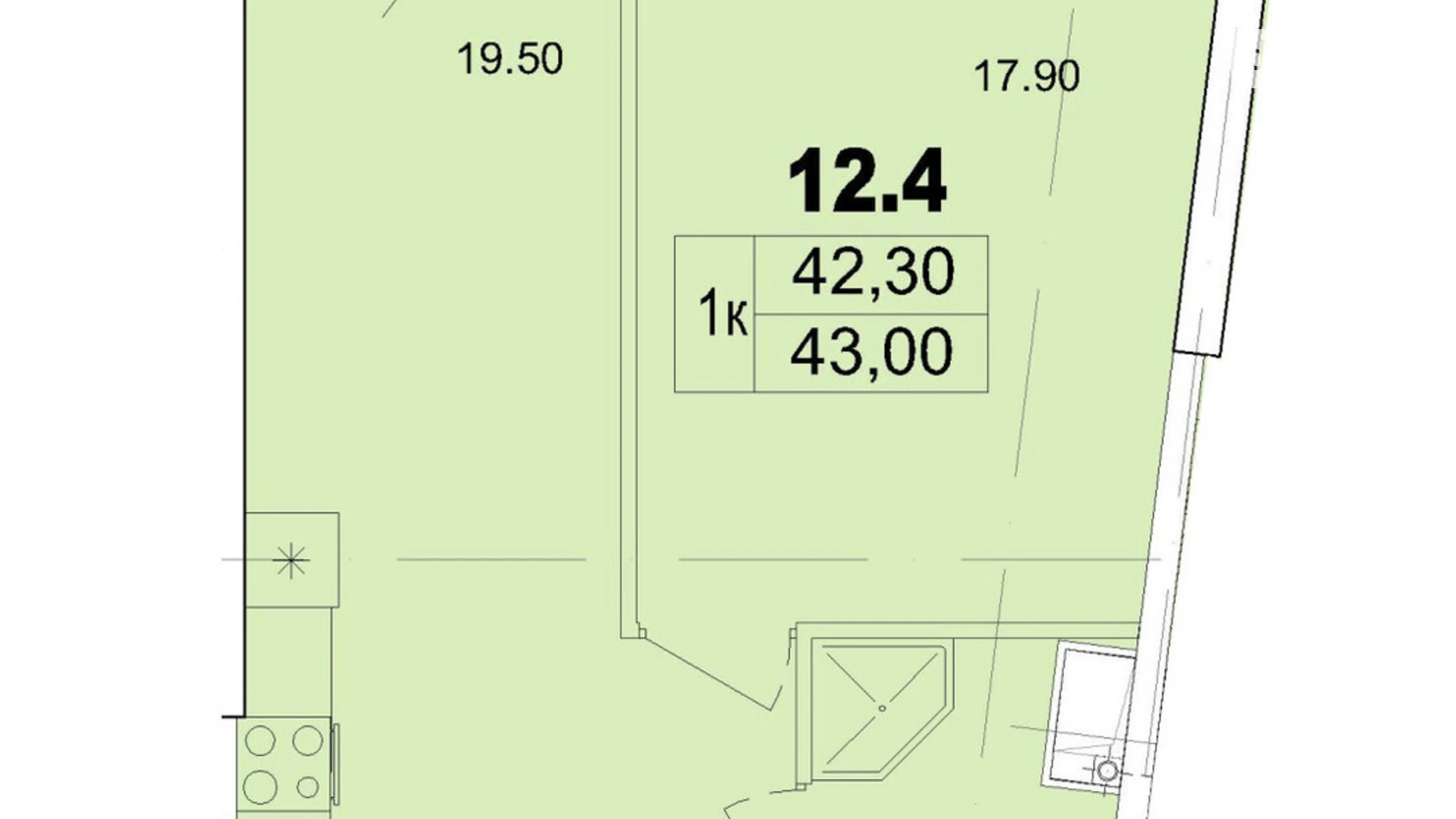 Продается 1-комнатная квартира 43 кв. м в Одессе, ул. Чубаевская, 1 - фото 2