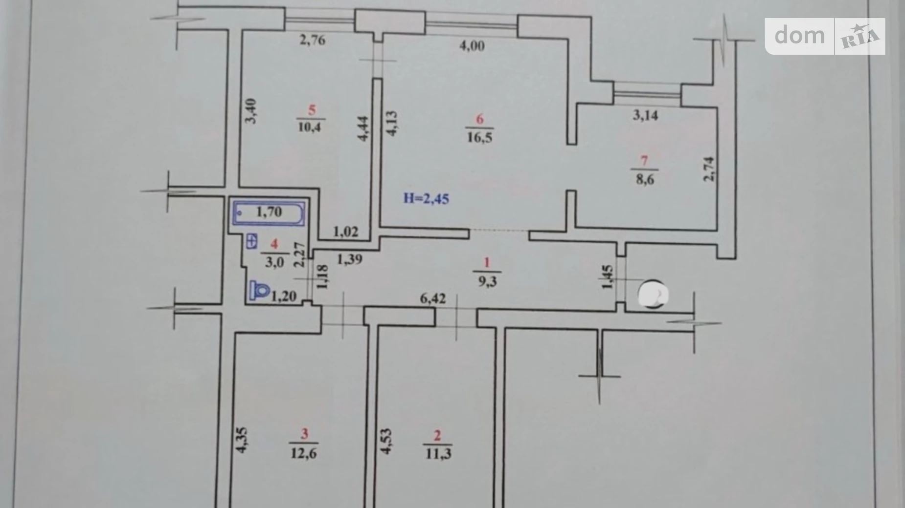 Здається в оренду 4-кімнатна квартира 73.2 кв. м у Ужгороді, вул. Минайська - фото 2