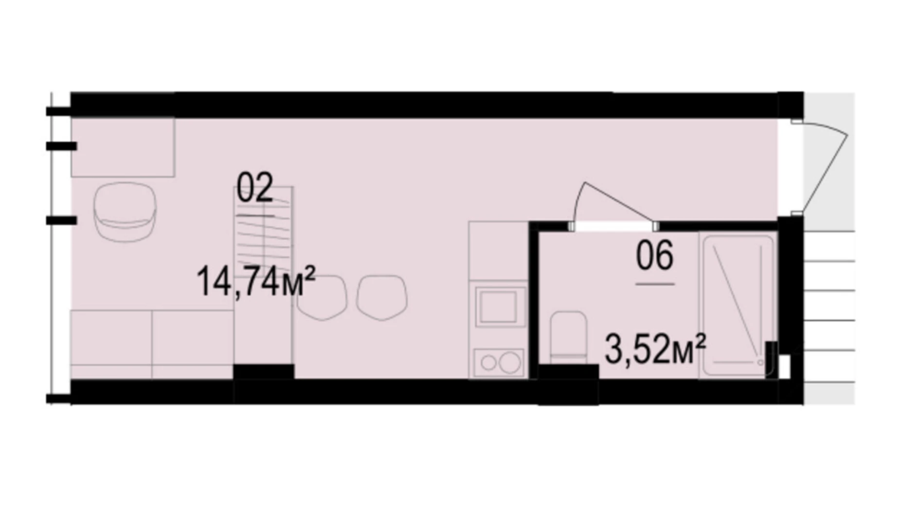 просп. Степана Бандеры, 14Б Киев Апарт-комплекс Circle hotel&apartments - фото 2