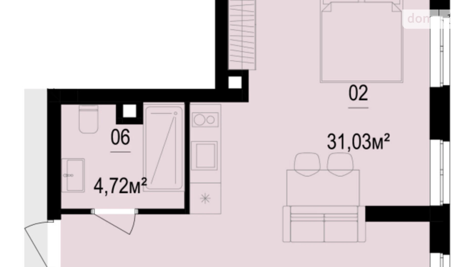 Продается 3-комнатная квартира 38.26 кв. м в Киеве, просп. Степана Бандеры, 14Б - фото 2