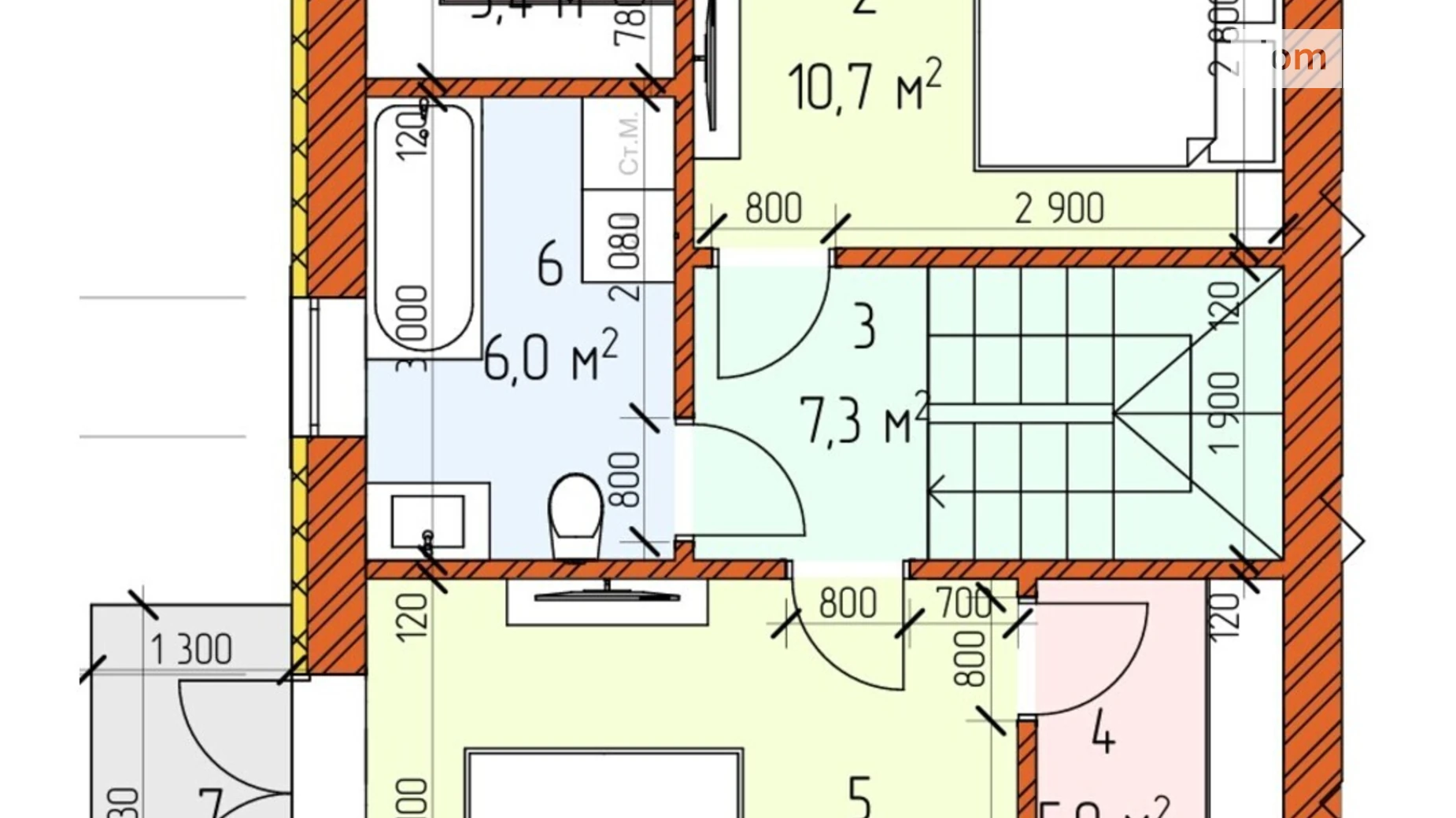 Продается 3-комнатная квартира 93.2 кв. м в Стрижавке, ул. Архитекторская, 15 - фото 2