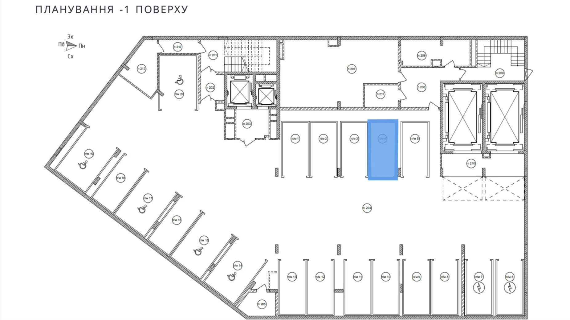 Продается подземный паркинг под легковое авто на 12.5 кв. м, цена: 15000 $ - фото 3