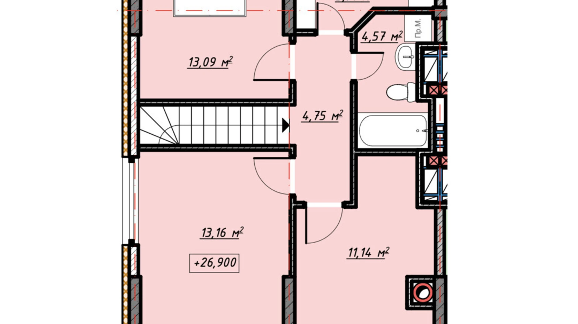 Продается 2-комнатная квартира 108.65 кв. м в Ивано-Франковске, Калушское шоссе, 15 - фото 2