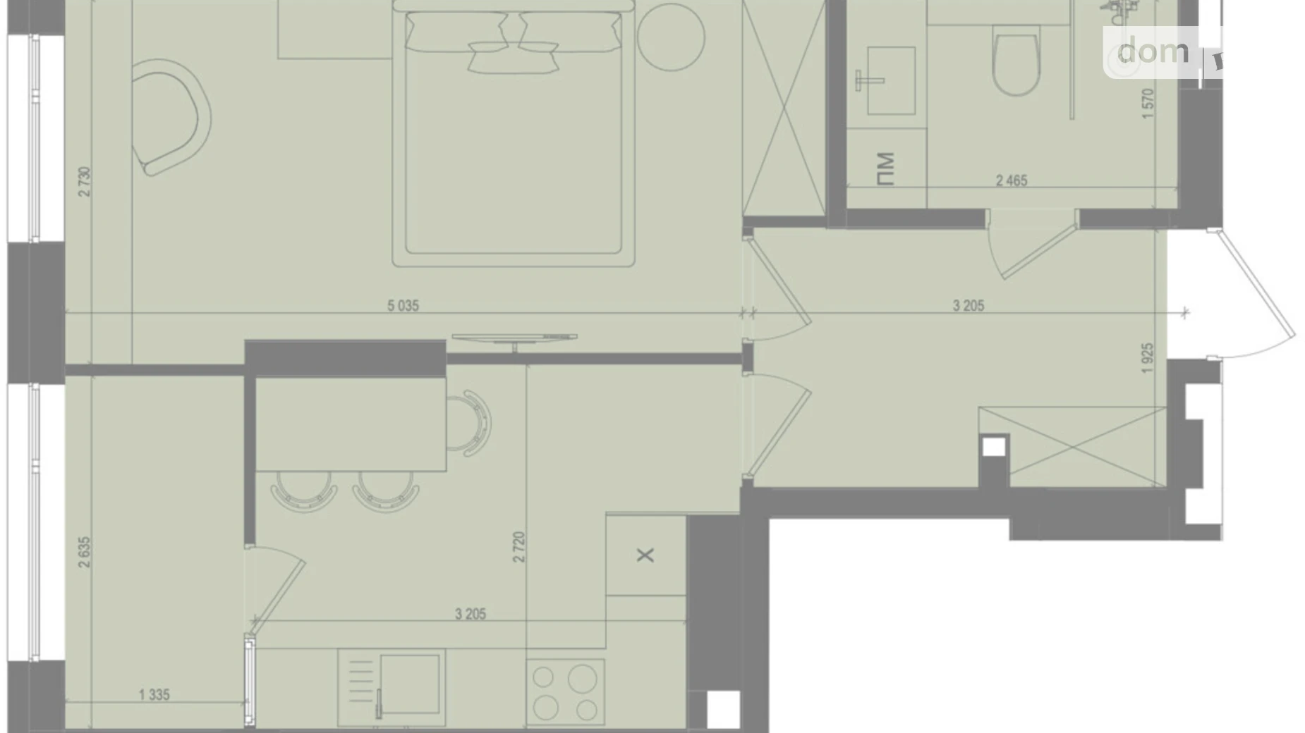 Продается 1-комнатная квартира 35.14 кв. м в Ирпене, ул. Матвея Донцова(Тургеневская), 25 - фото 2