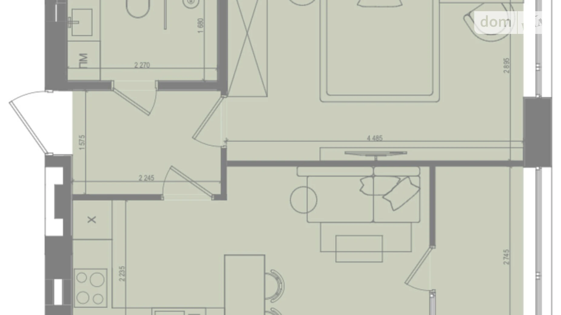 Продается 1-комнатная квартира 36.25 кв. м в Ирпене, ул. Матвея Донцова(Тургеневская), 25 - фото 2
