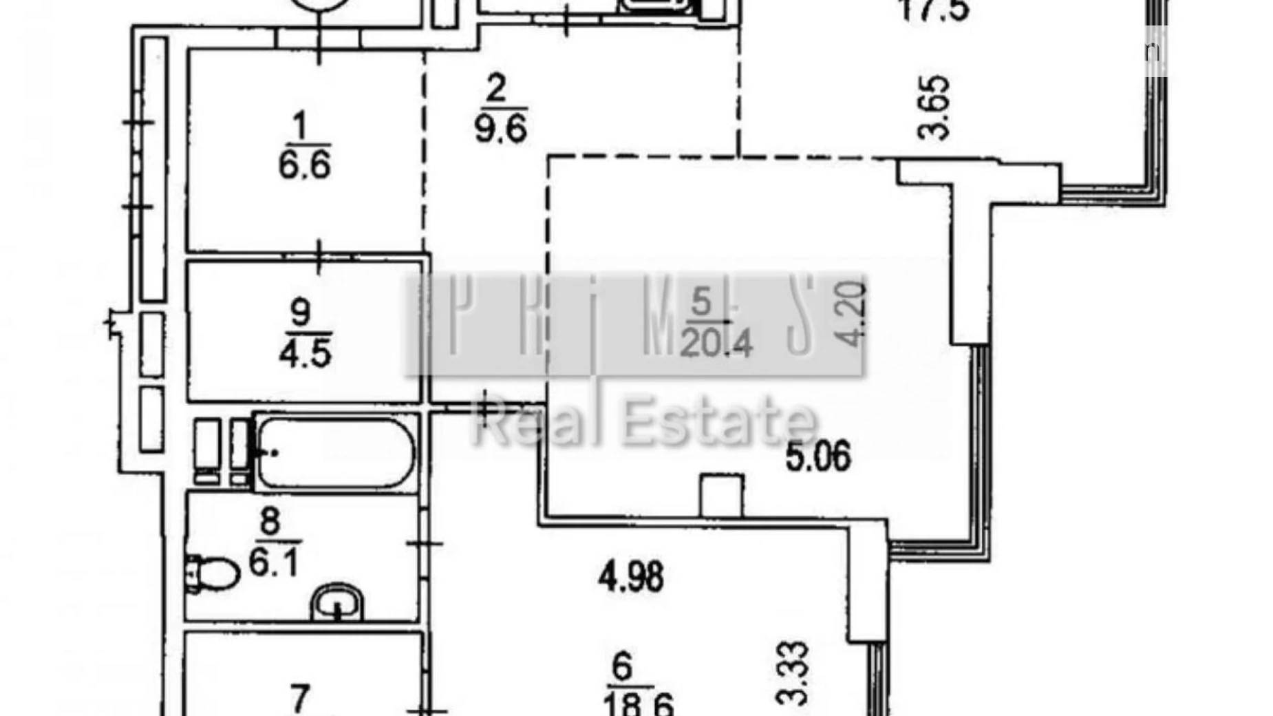 Продается 2-комнатная квартира 94.1 кв. м в Киеве, ул. Трускавецкая - фото 2