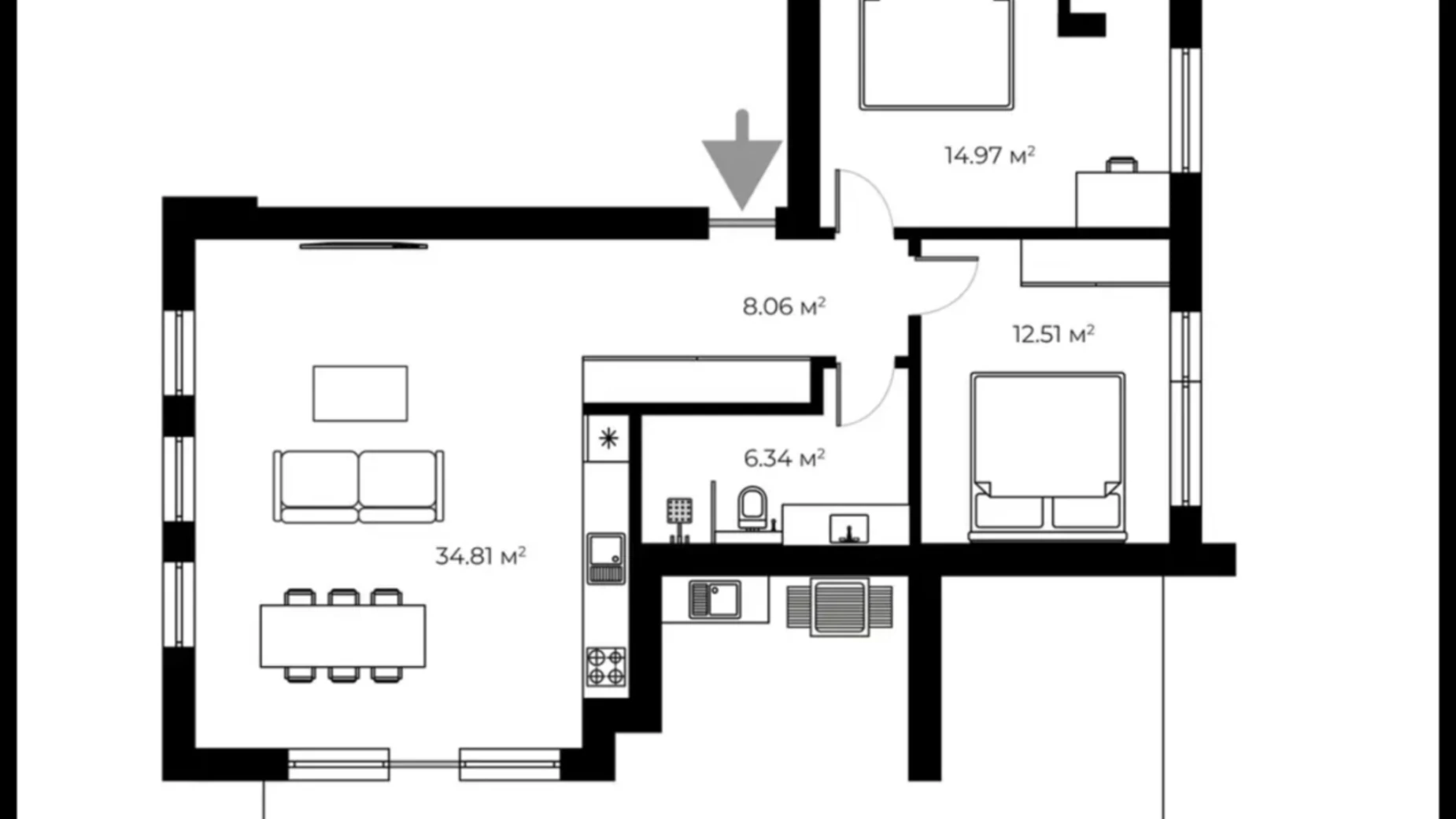 Продается 2-комнатная квартира 105.7 кв. м в Ужгороде, ул. Живописная - фото 3
