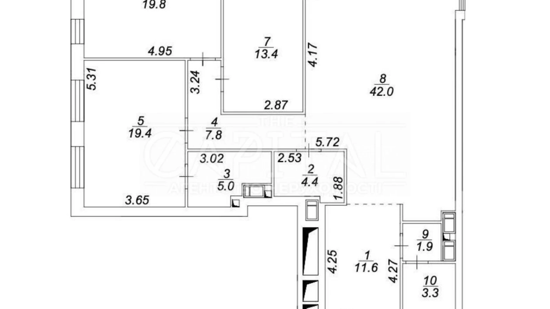 Продается 3-комнатная квартира 128.6 кв. м в Киеве, цена: 450000 $ - фото 2