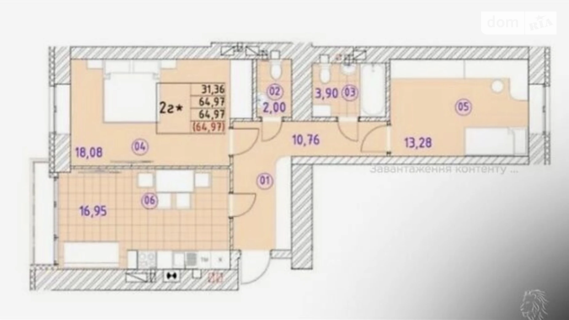Продається 2-кімнатна квартира 65 кв. м у Бучі, вул. Івана Кожедуба, 2 - фото 3