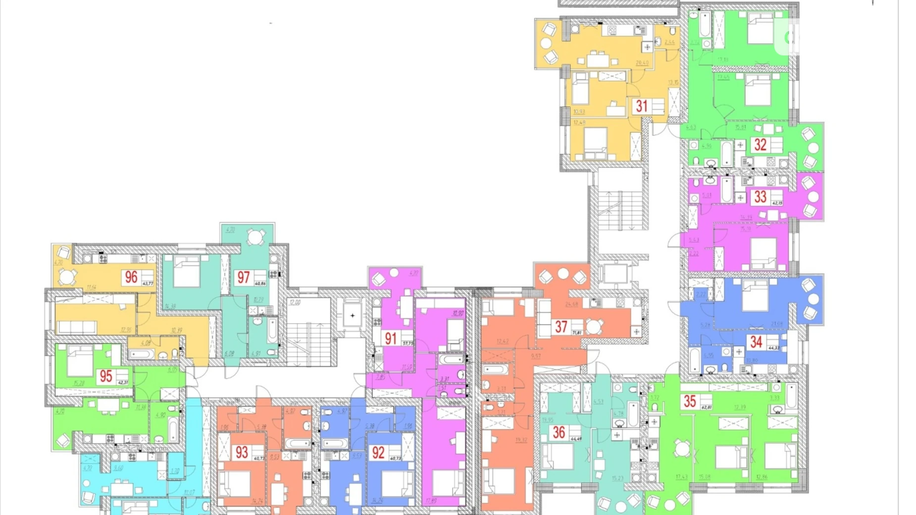 Продается 1-комнатная квартира 41.2 кв. м в Петрикове, ул. Шептицкого - фото 4