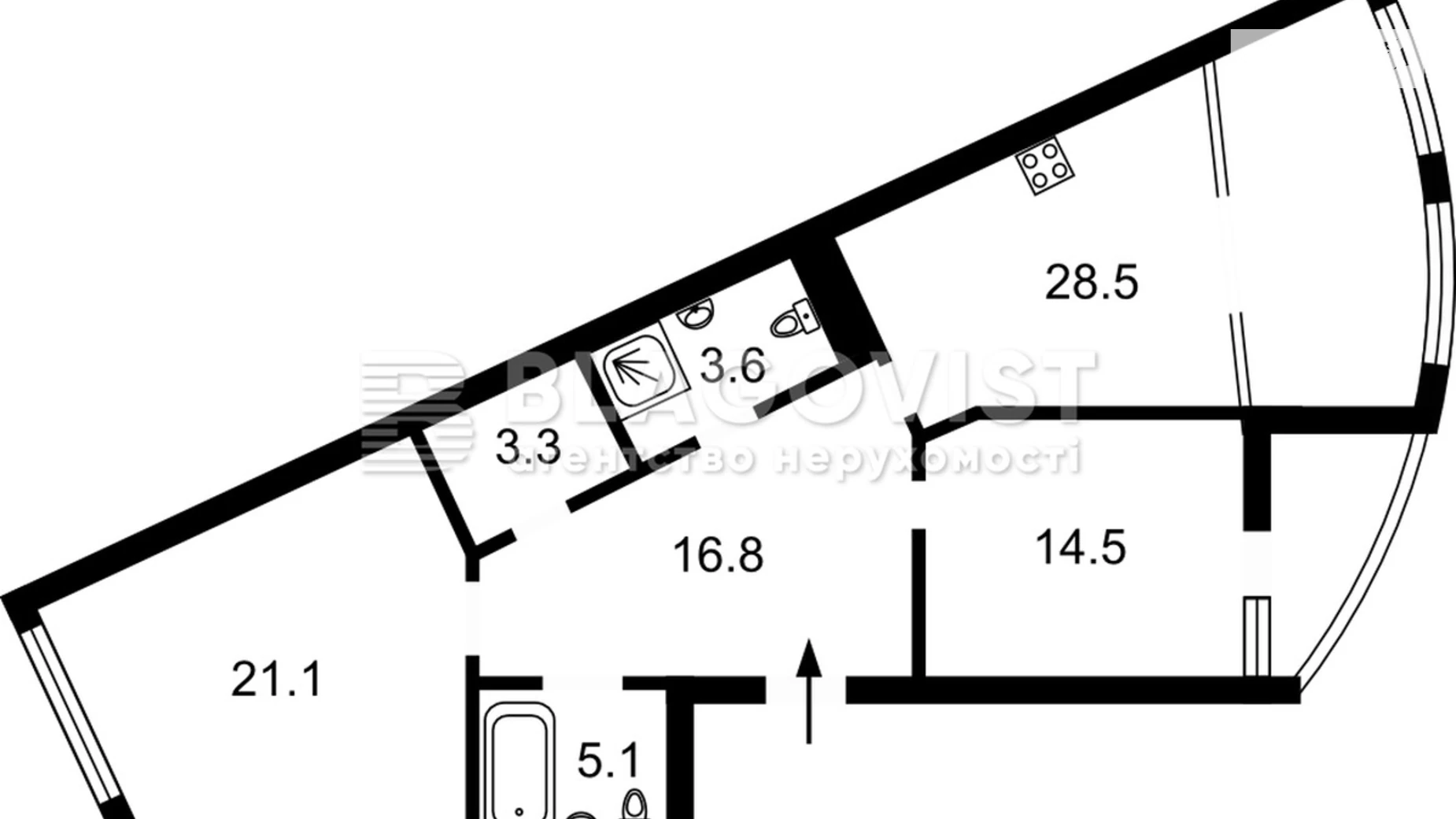 Продается 2-комнатная квартира 94.1 кв. м в Киеве, цена: 310000 $ - фото 2