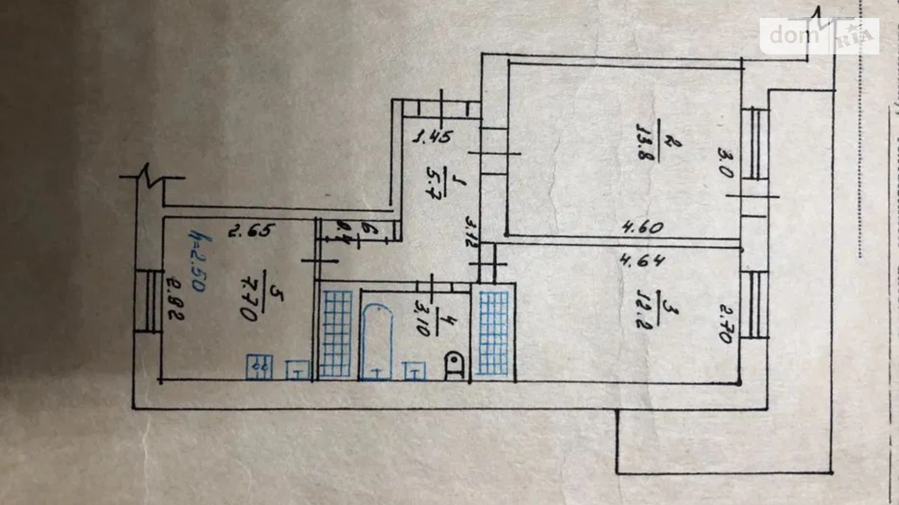 Продается 2-комнатная квартира 50 кв. м в Полтаве, ул. Решетиловская(Маршала Бирюзова) - фото 3