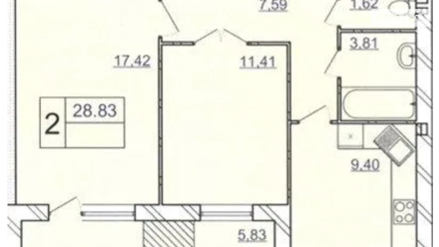 Продається 2-кімнатна квартира 58.15 кв. м у Хмельницькому, вул. Панаса Мирного, 18/2 - фото 5