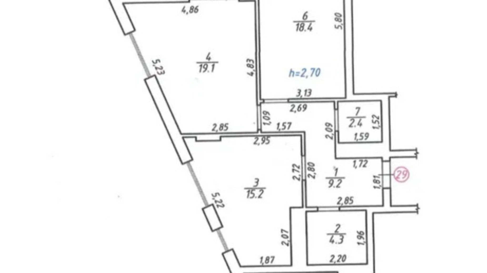 Продається 2-кімнатна квартира 79.1 кв. м у Львові, вул. Новознесенська, 1 - фото 5