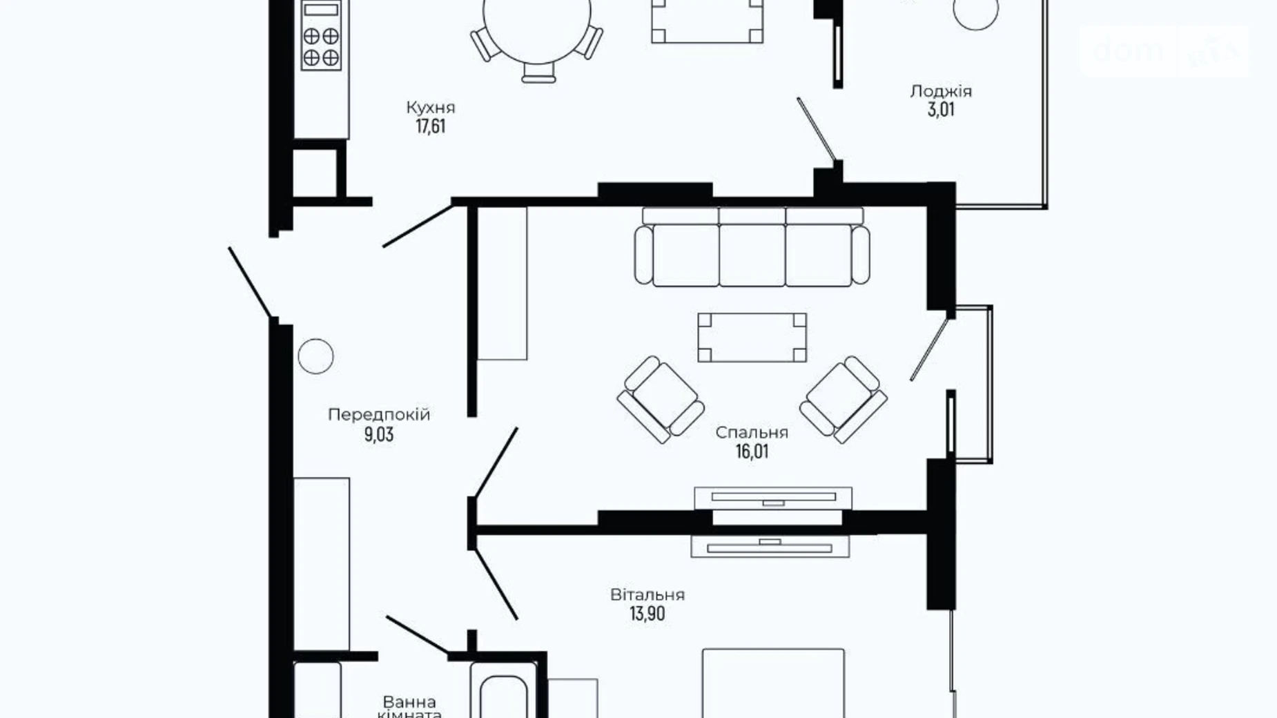 Продается 2-комнатная квартира 64.46 кв. м в Трускавце, ул. Роксоланы, 17А - фото 2
