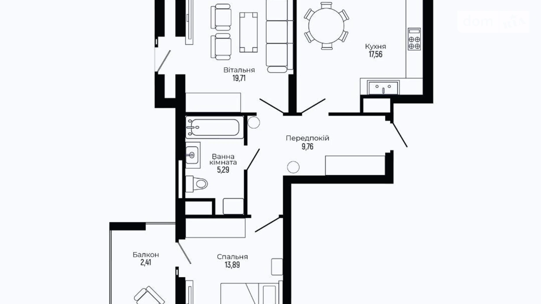 Продается 2-комнатная квартира 68.62 кв. м в Трускавце, ул. Роксоланы, 17А - фото 2